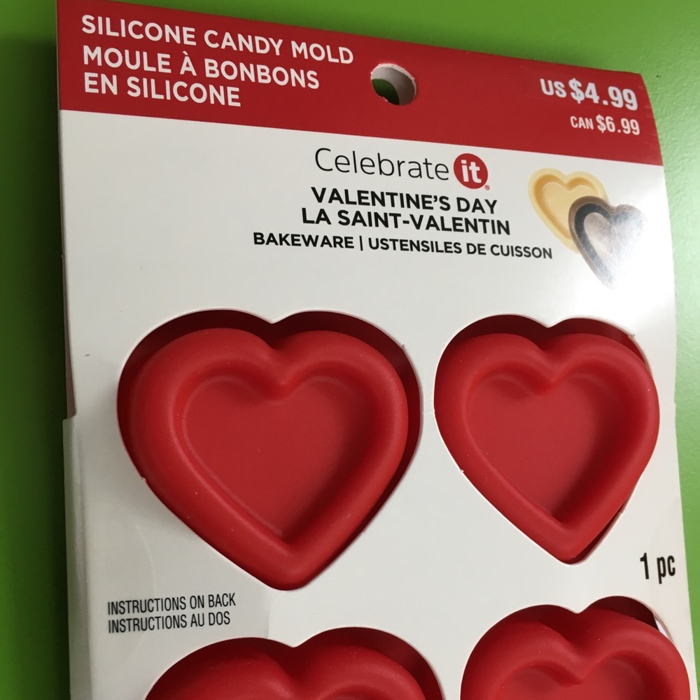 SILICONE HEART MOLD candy making tray ice cube crayon shape craft DIY VALENTINE